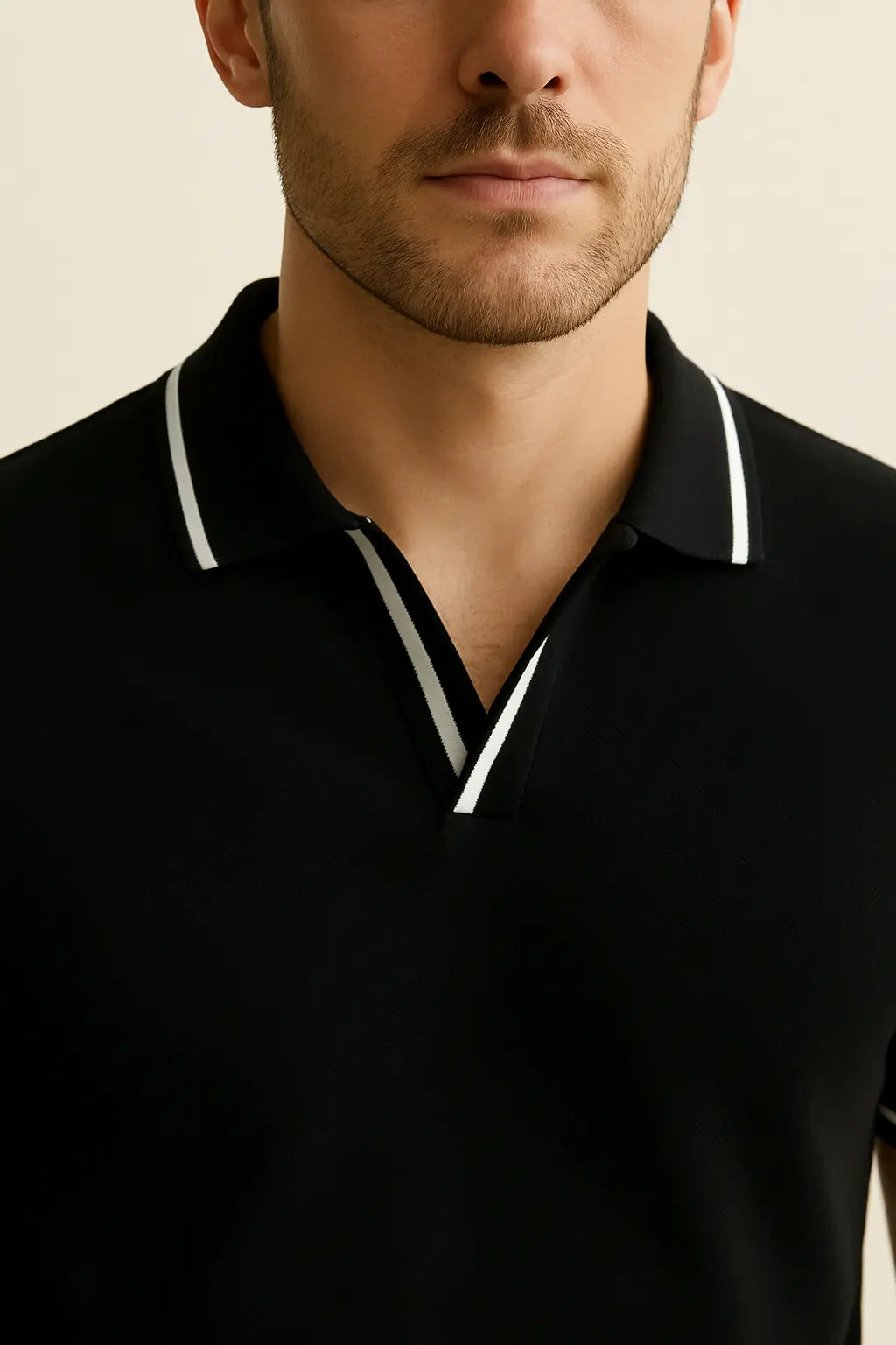 Contrast Slim Fitted Polo Fernache