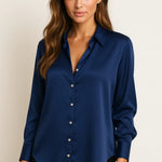 Elegant Satin Blouse FERNACHE