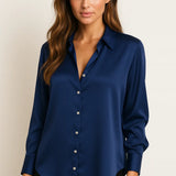 Elegant Satin Blouse FERNACHE