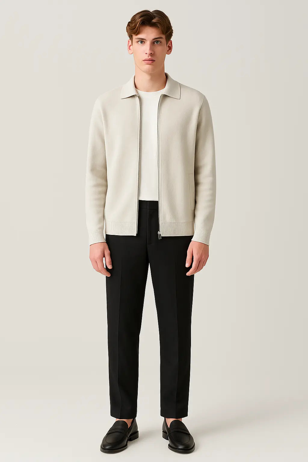 Cesare Full Zip Sweater FERNACHE