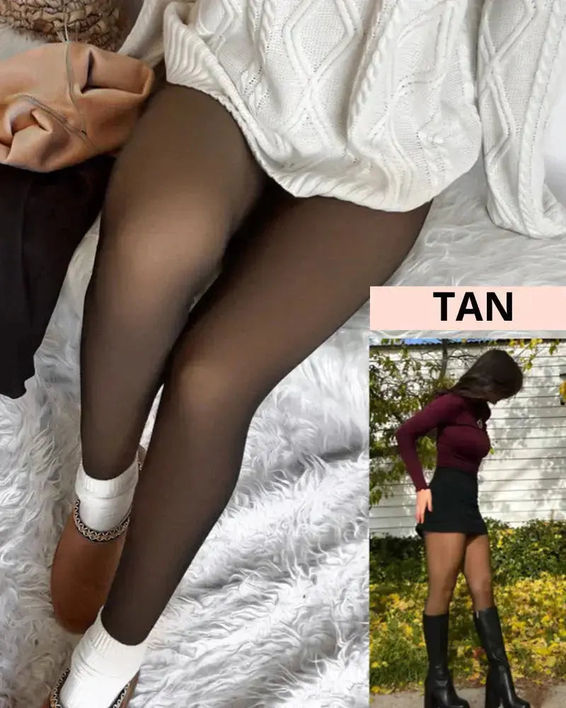 Soft brushed interior of baby velvet tights – premium microfiber lining