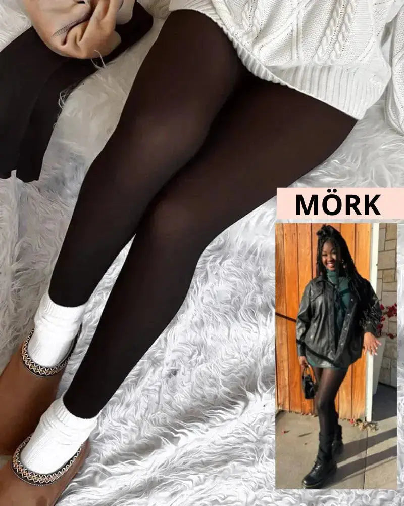 Fernache winter fashion essentials – cozy opaque velvet tights