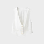 Monaco Blanc Linen Suit Set FERNACHE