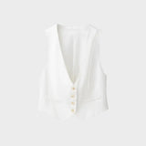 Monaco Blanc Linen Suit Set FERNACHE