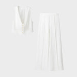 Monaco Blanc Linen Suit Set FERNACHE