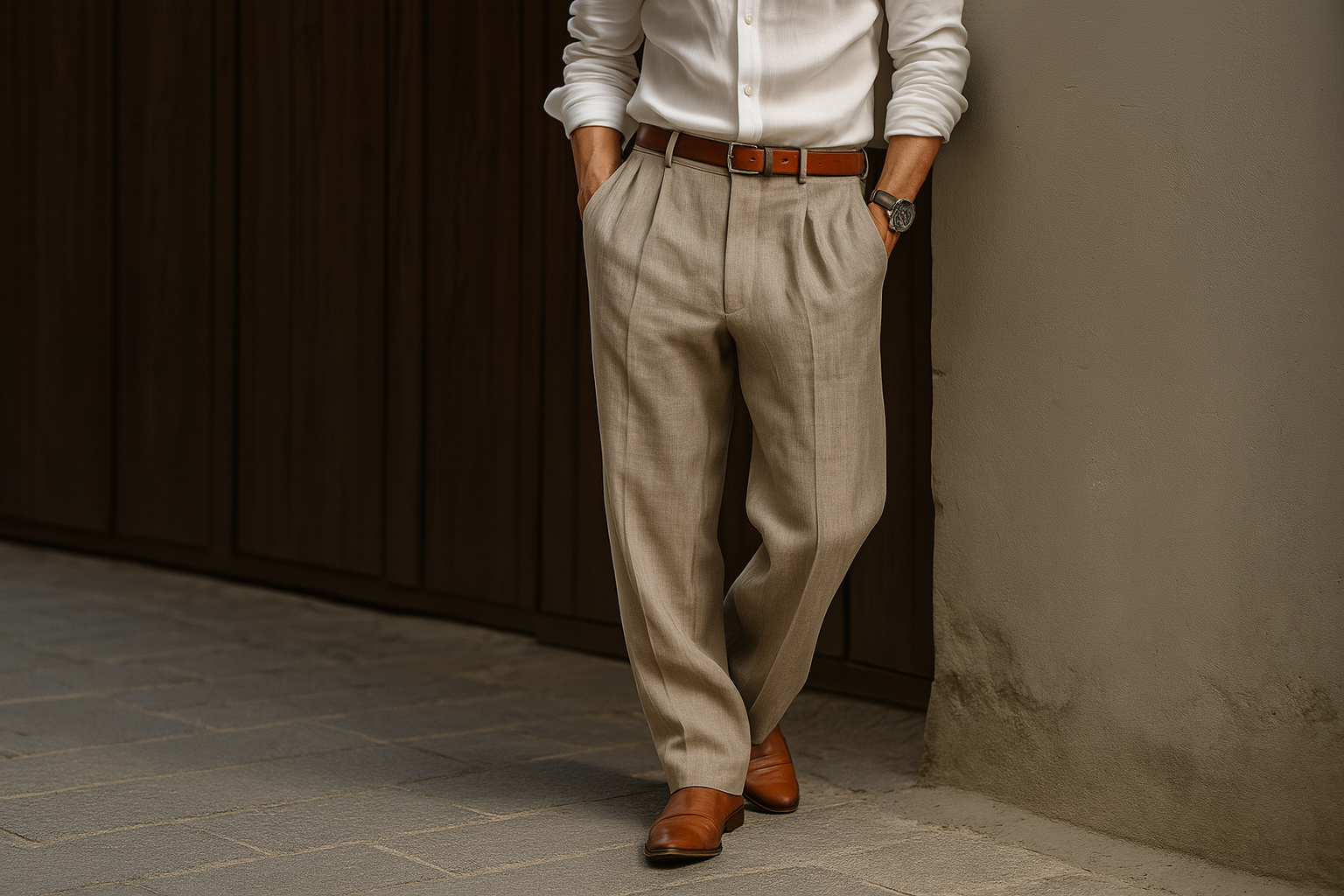 Men's Linen Pants – Tailored Men's Trousers FERNACHE