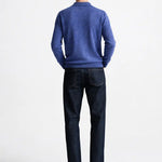 Back view of Cashmere Sweatshirt, alternate angle