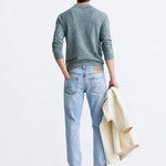Back view of Cashmere Sweatshirt, alternate view