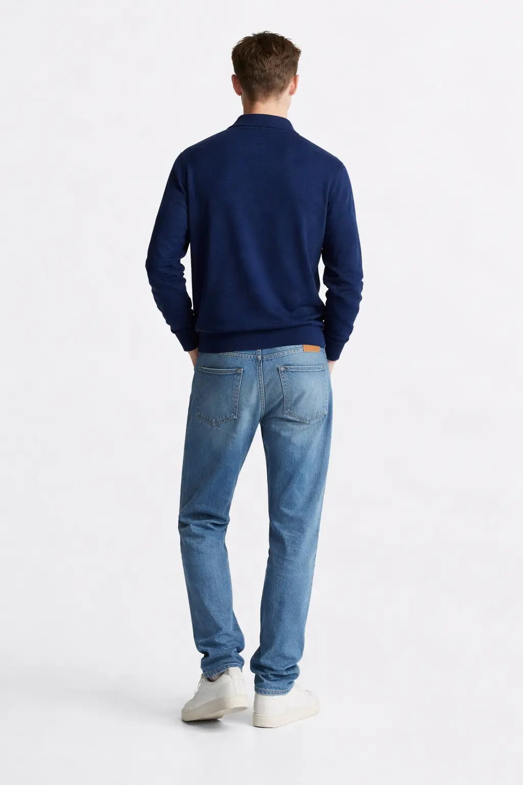 Back view of Cashmere Sweatshirt, full view