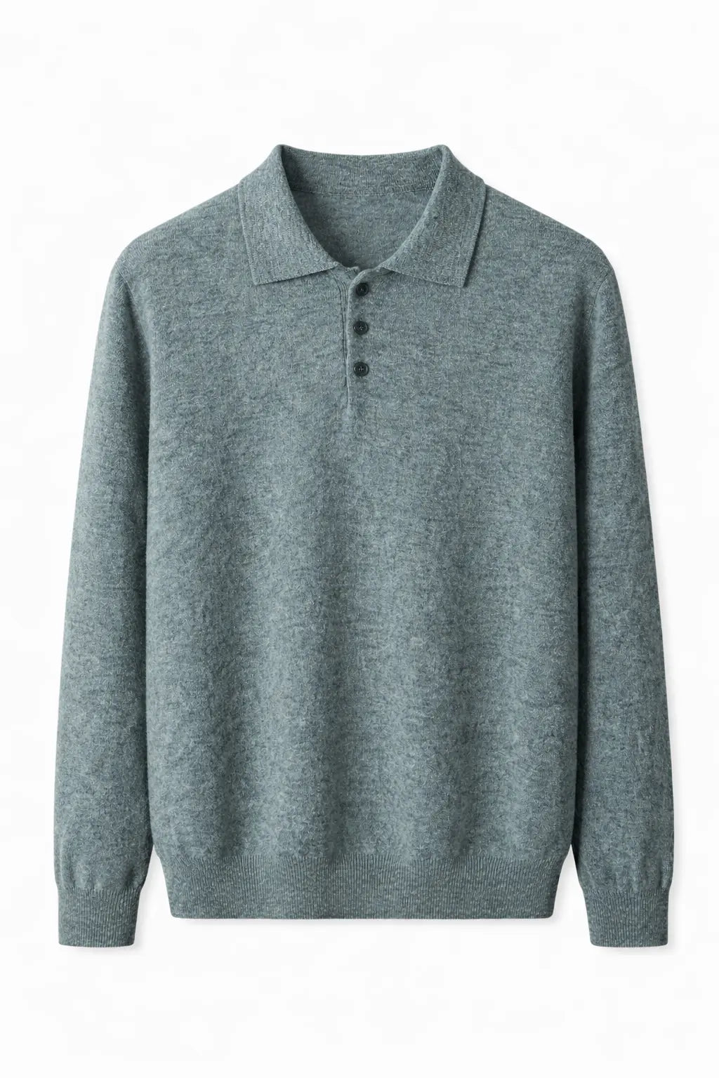 Front view of Green Cashmere Sweatshirt