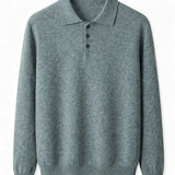 Front view of Green Cashmere Sweatshirt