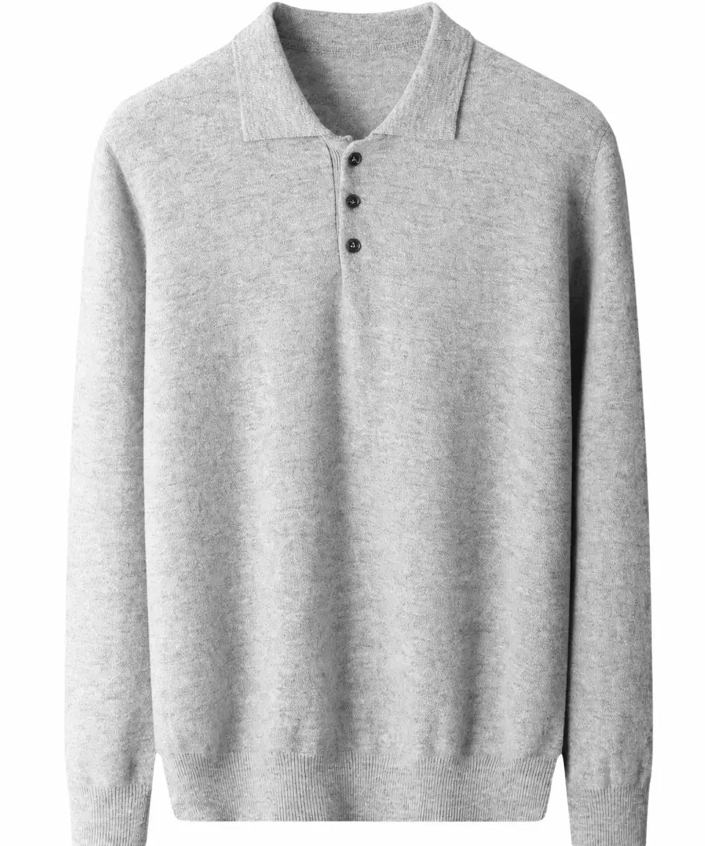 Front view of Grey Cashmere Sweatshirt