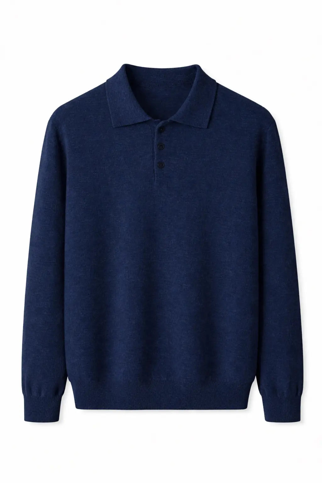 Front view of Navy Blue Cashmere Sweatshirt
