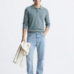 Cashmere Sweatshirt shown in a lifestyle setting, alternate view