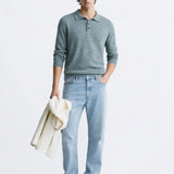 Cashmere Sweatshirt shown in a lifestyle setting, alternate view
