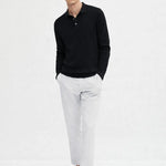 Cashmere Sweatshirt shown in a lifestyle setting, cropped view