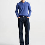 Cashmere Sweatshirt shown in a lifestyle setting, side angle view
