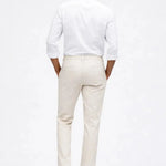 Back view of Linen Casual Pants, alternate view