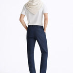 Back view of Linen Casual Pants, full view