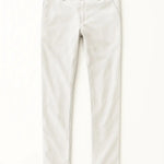 Front view of White Linen Casual Pants