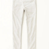 Front view of White Linen Casual Pants