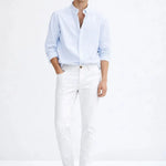 Linen Casual Pants shown in a lifestyle setting, full length view