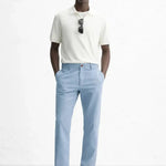 Linen Casual Pants shown in a lifestyle setting