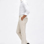 Side view of Linen Casual Pants, alternate view