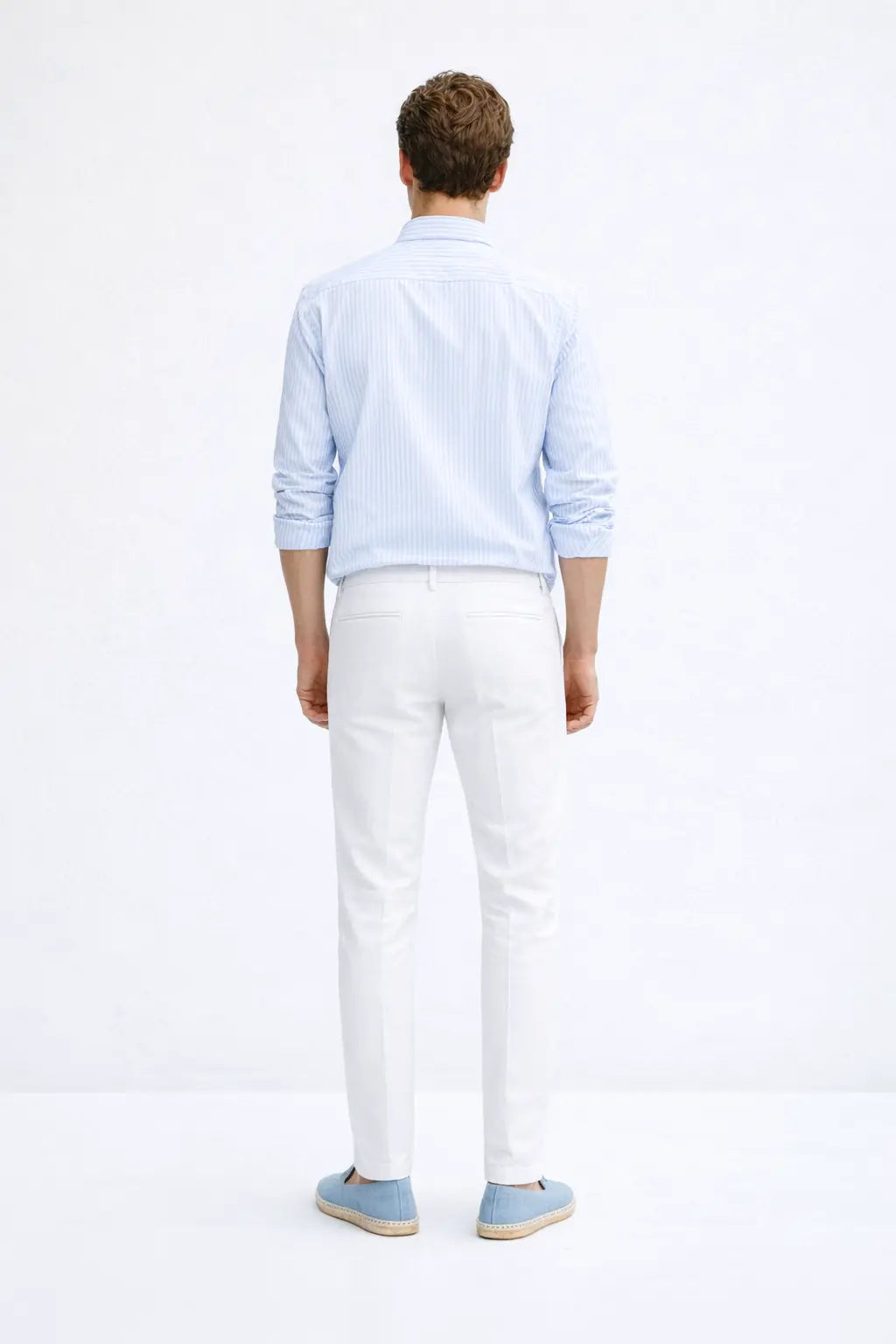 Side view of Linen Casual Pants, opposite side