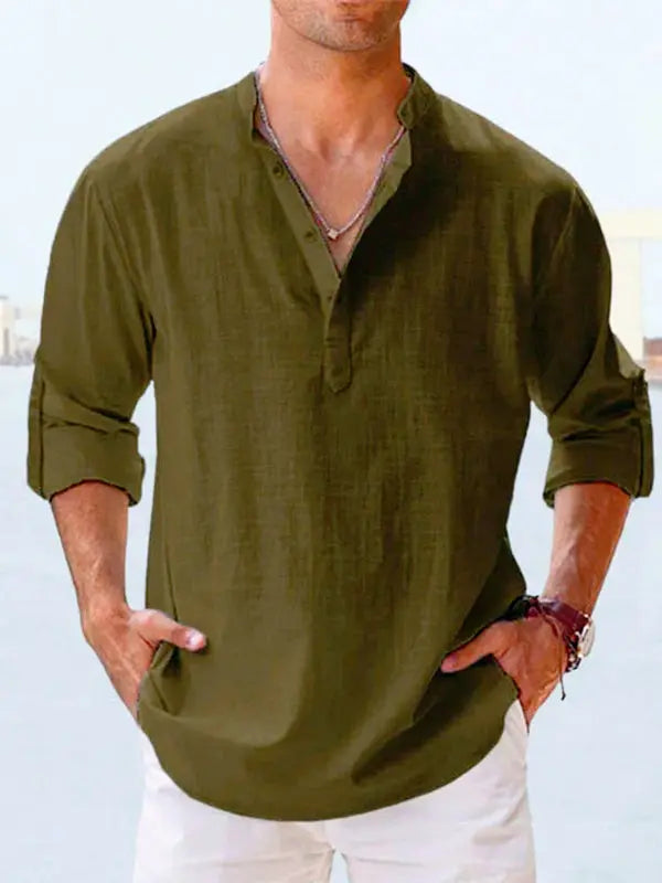Schmidt Casual linen shirt Fernache