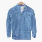 Cable Knit Half-Zip Sweater FERNACHE