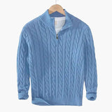 Cable Knit Half-Zip Sweater FERNACHE