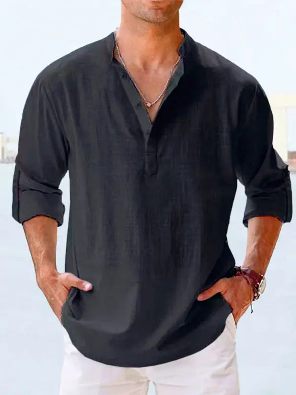 Schmidt Casual linen shirt Fernache