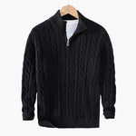 Cable Knit Half-Zip Sweater FERNACHE