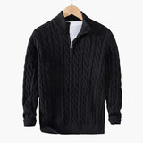 Cable Knit Half-Zip Sweater FERNACHE