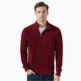 Cable Knit Half-Zip Sweater FERNACHE