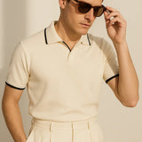 Contrast Slim Fitted Polo Fernache