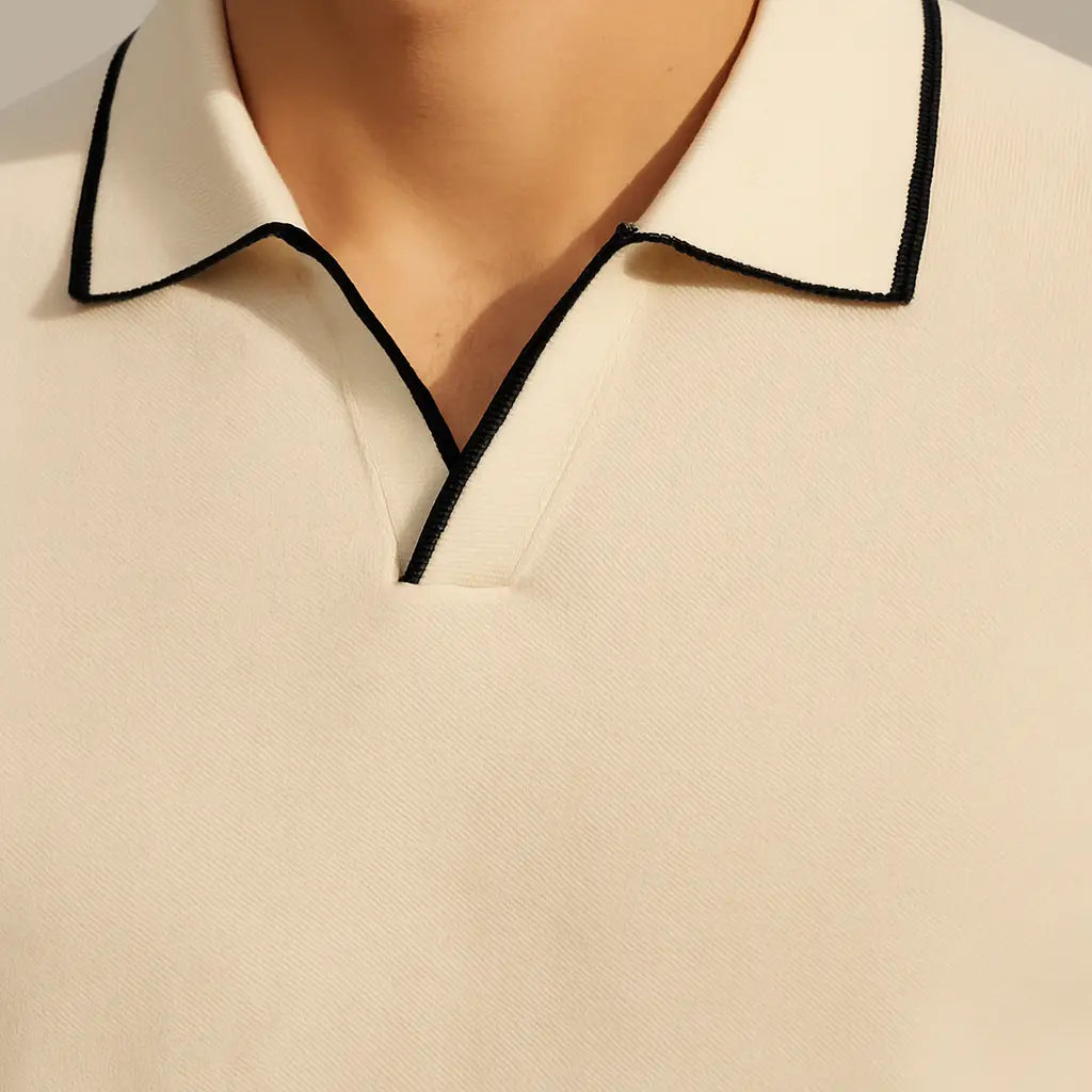 Contrast Slim Fitted Polo Fernache