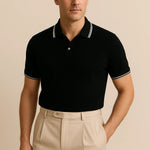 Contrast Slim Fitted Polo Fernache