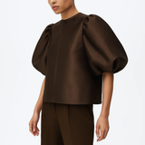 Silk Puff Blouse
