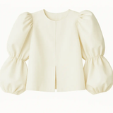 Bluse med ballongermer