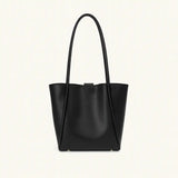 Leather button bag