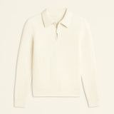 Cotton Knit Half-Zip Sweater FERNACHE