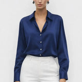 Elegant Satin Blouse FERNACHE