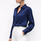 Elegant sateng bluse