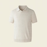 Noir Ribbed Polo FERNACHE