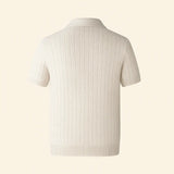 Noir Ribbed Polo FERNACHE