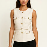 Arlena Belted Top FERNACHE
