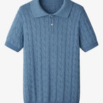 BIELLA Cable Knit Polo FERNACHE