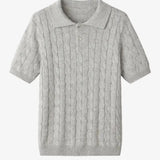 BIELLA Cable Knit Polo FERNACHE